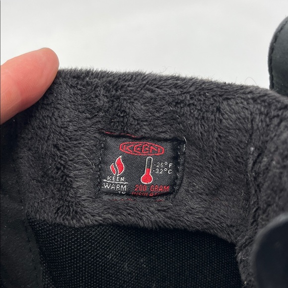 KEEN Women's Greta Tall Waterproof Black Plaid Snow Boots - Picture 7 of 8